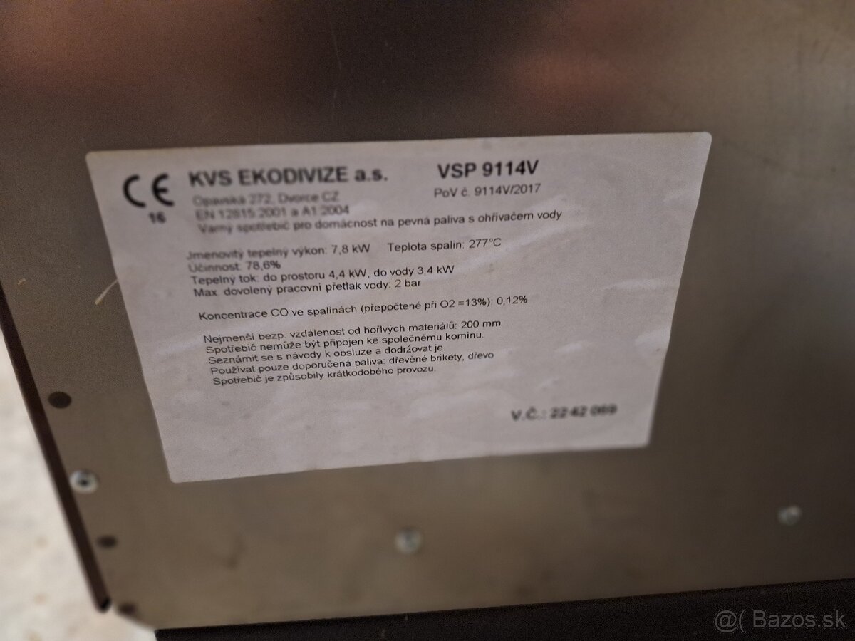 Predam pec na drevo Moravia. - 2