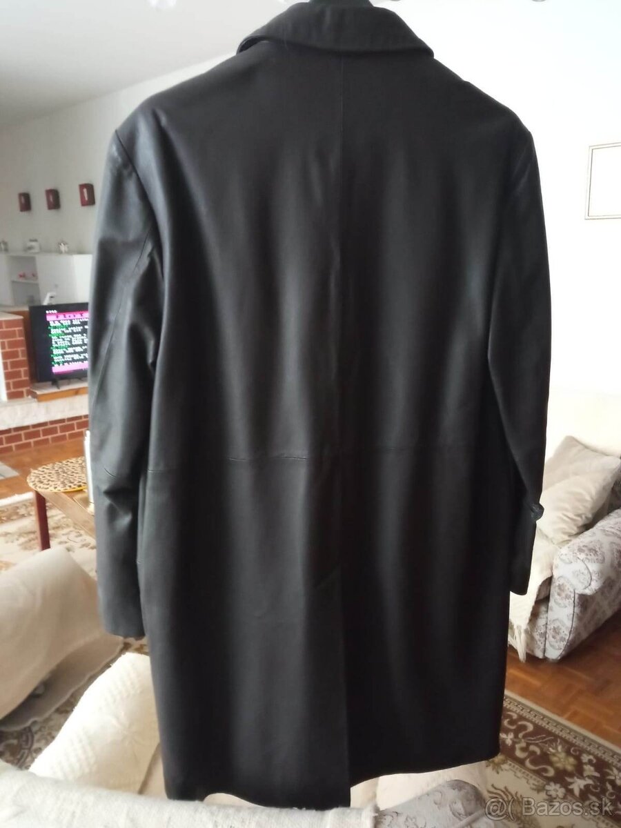 nový-nenosený pánsky kožený kabát - 2