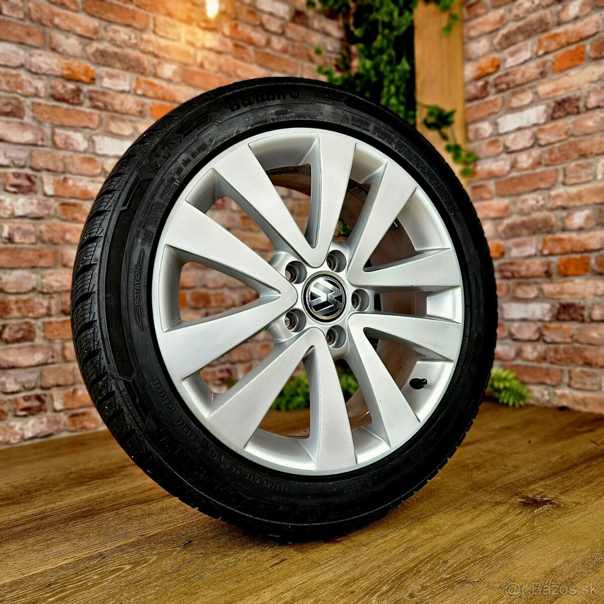 Alu R17 5x112 orig. VW Golf, Caddy, Jetta...+zimné 225/45R17 - 2