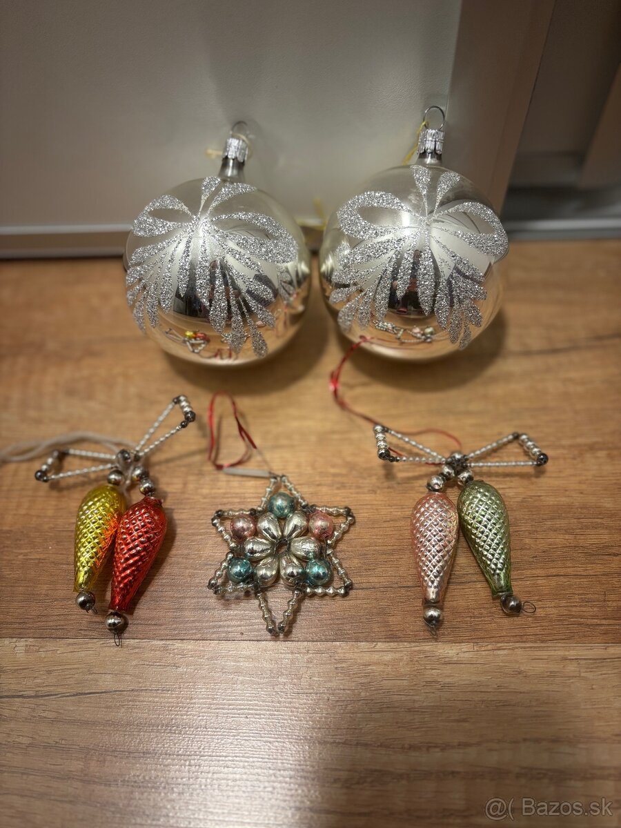 Staré retro vianocne ozdoby - 2