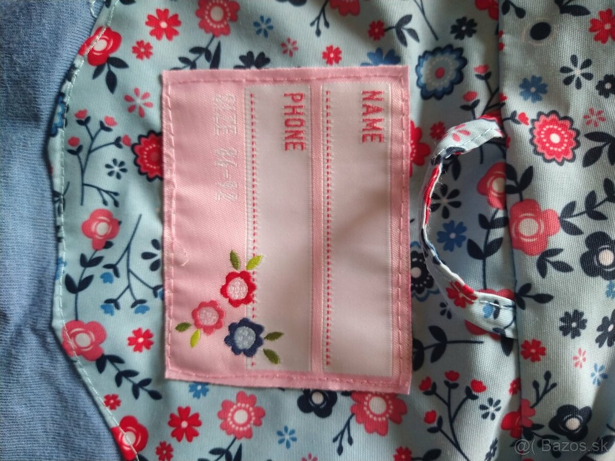 Nepremokavý jarný/jesenný kabátik 86-92 - 2