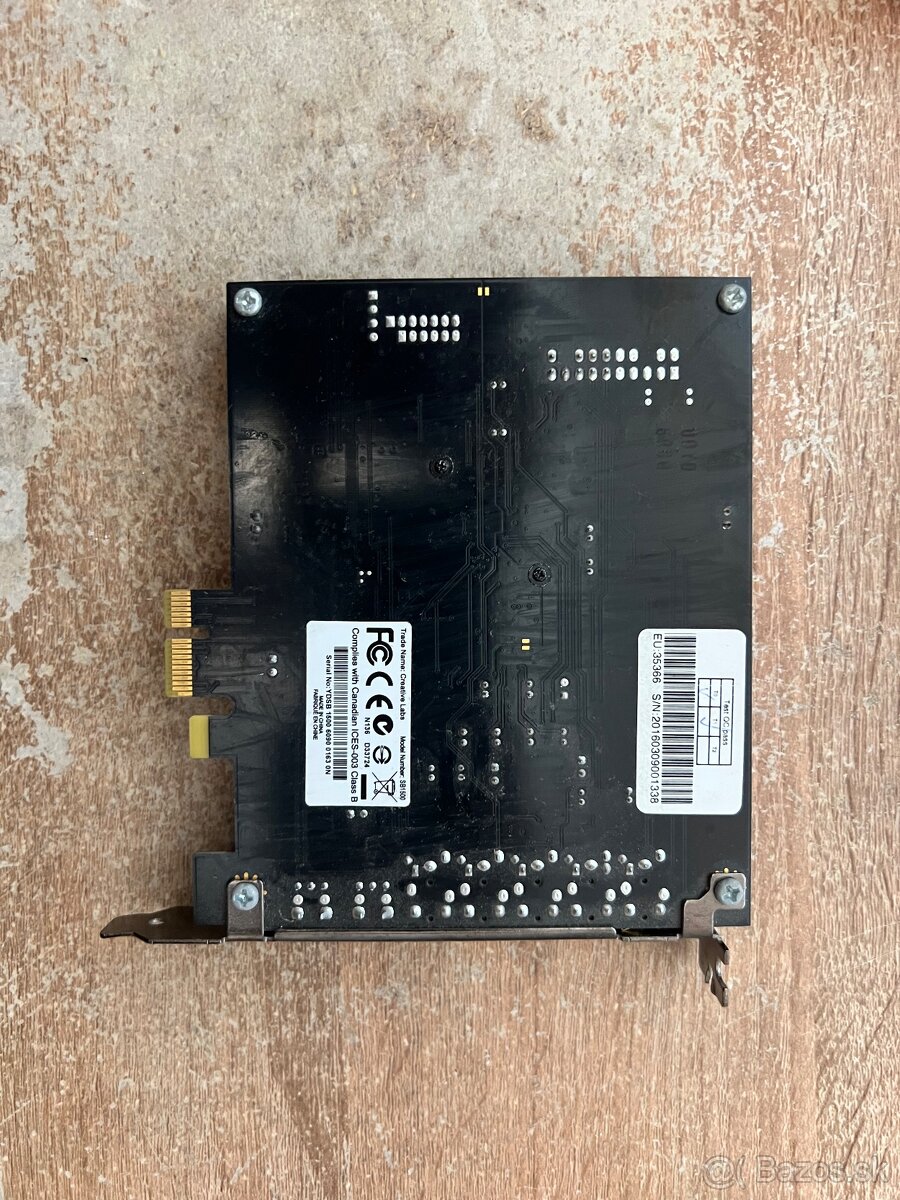 Soundblaster SBX Pro Studio PCI-E Zvuková Karta - 2