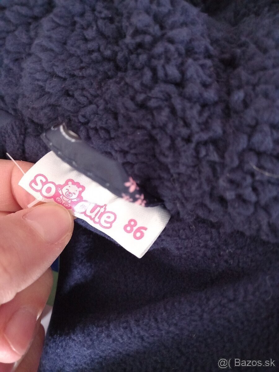 Zimná bunda pre dievča 86 - 2