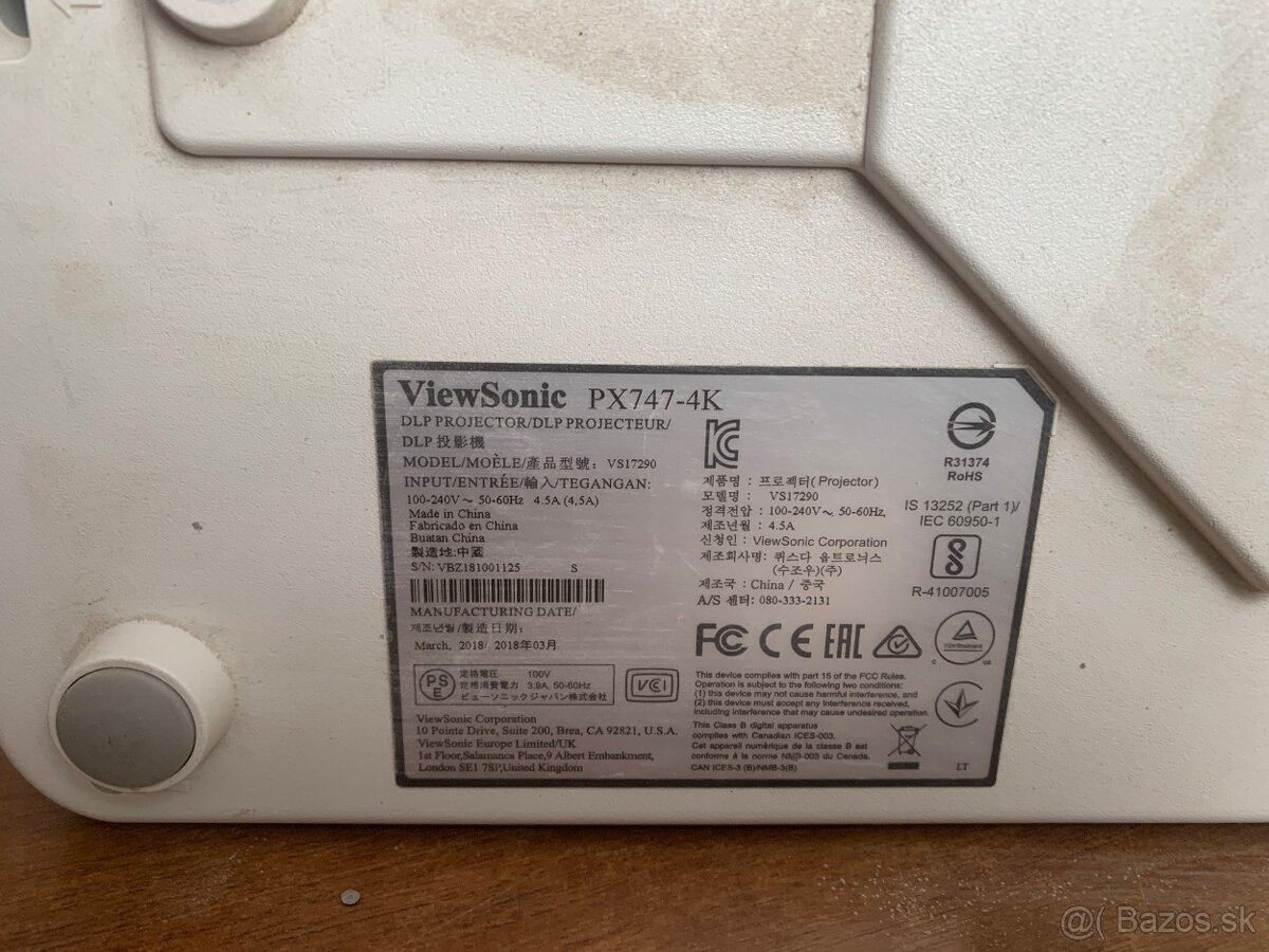 viewsonic PX747-4K - 2