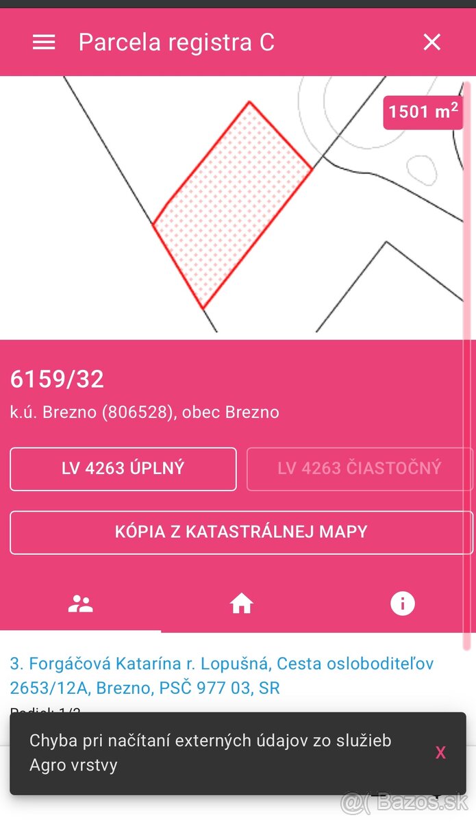 Stavebný pozemok Mazorníkovo - 2