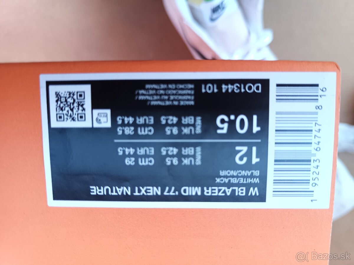 Kotníkové tenisky Nike Blazer Mid, velikost 44,5 - 2