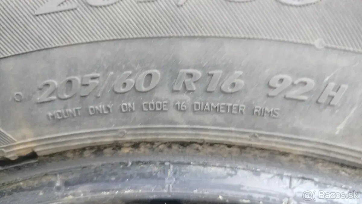 4 zimné pneumatiky 205/60 R16 92H Matador Sibir Snow - 2