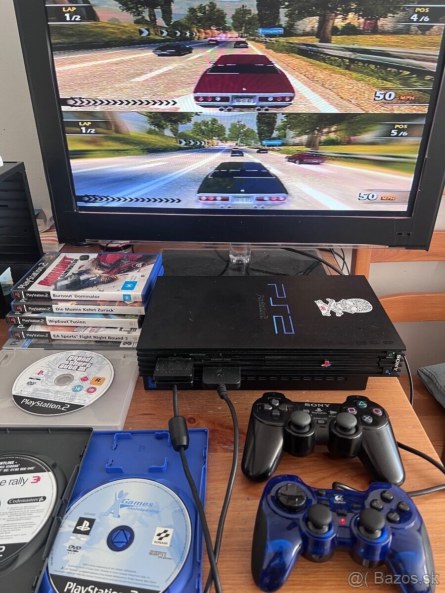 Herná konzola Sony PlayStation 2 + Hry A Príslušenstvo - 2