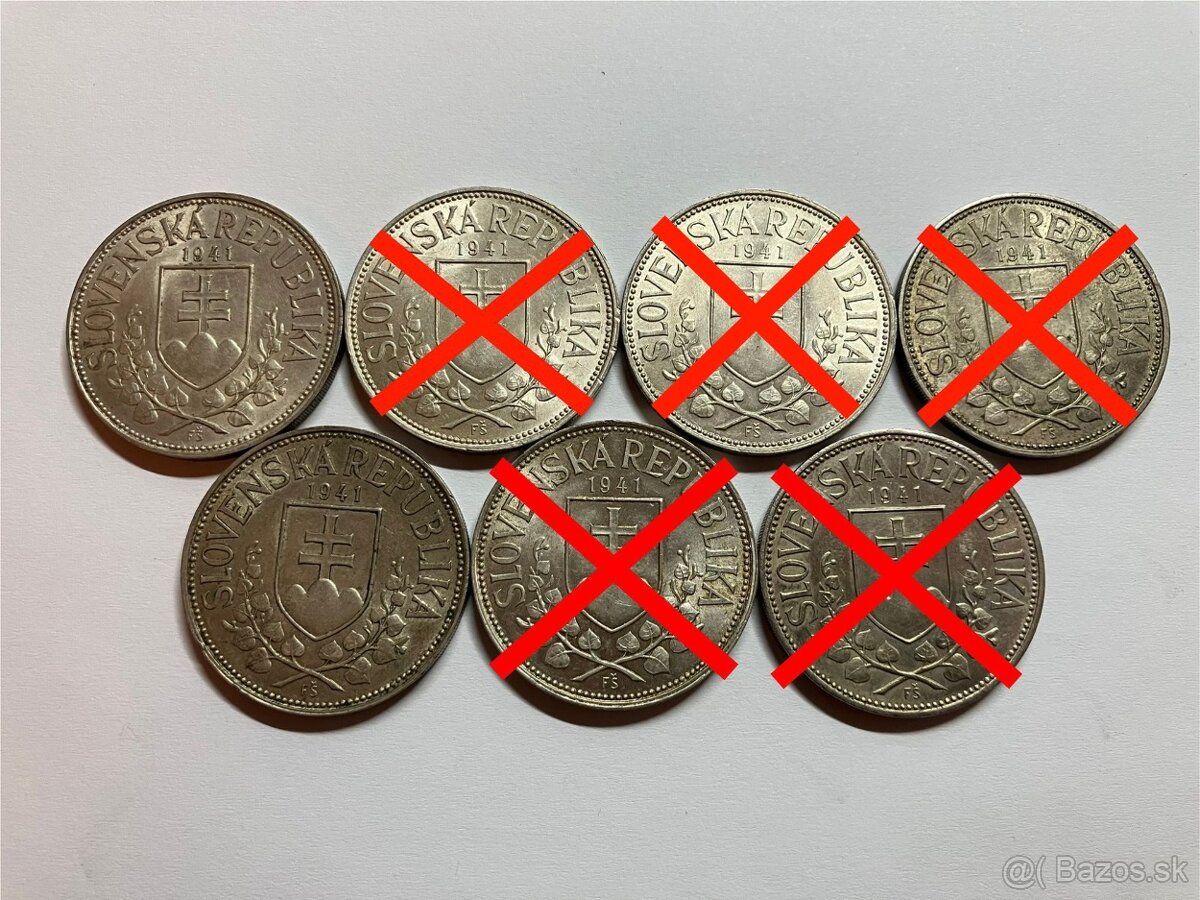 MAGNETICKÁ 20 koruna 1941 Slovenský Štát minca - 2
