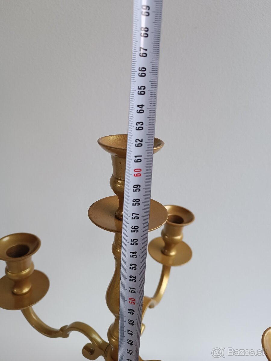 Zlaty 5 ramenny svietnik - 2