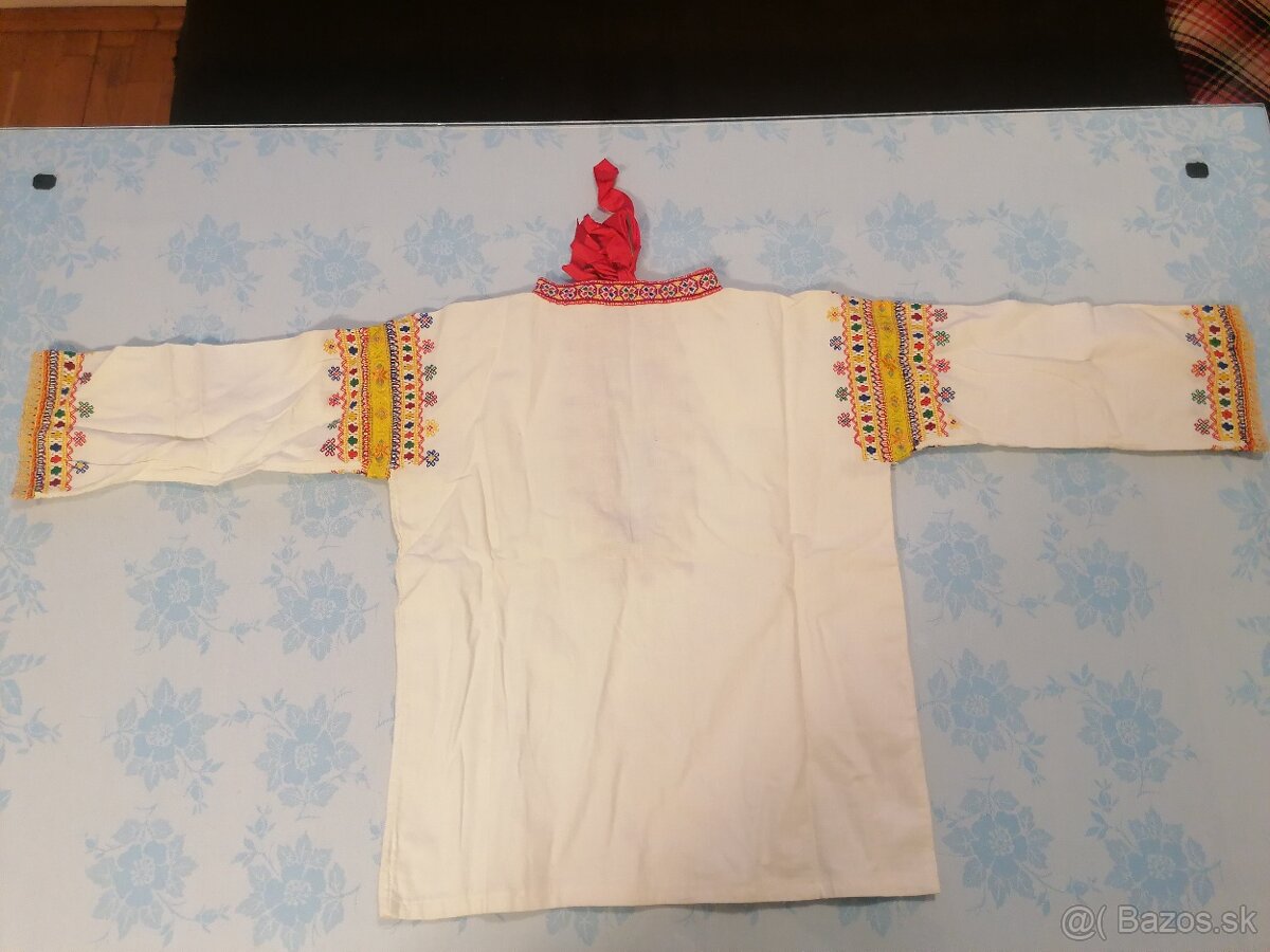 Detské košele ku krojom 2ks - 2