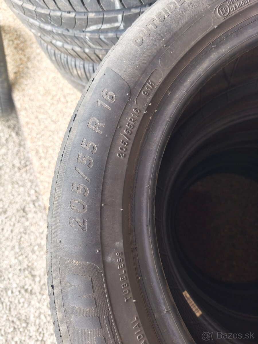 Predám letné pneumatiky 205/55R16 - 2