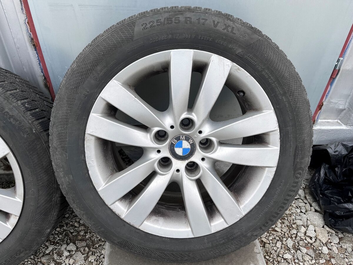 hliníkové disky + zimne pneu BMW 225/55/R17 - 2