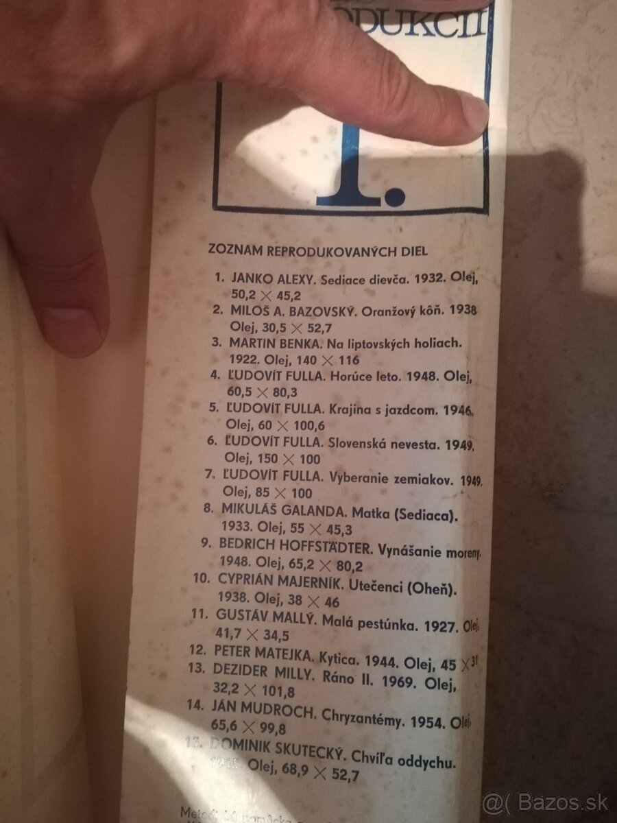 RETRO SÚBOR REPRODUKCII OBRAZOV SLOVENSKÝCH MALIAROV - 2