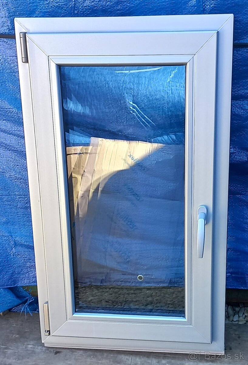 Predám plastové okna: 60x100 3sklo, okno 100x100dub ,78x108 - 2