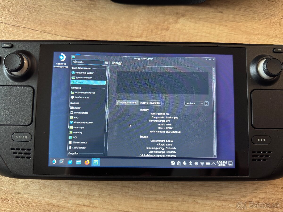 Steam Deck v ZARUKE Ako NOVY Bateria 100% - 2