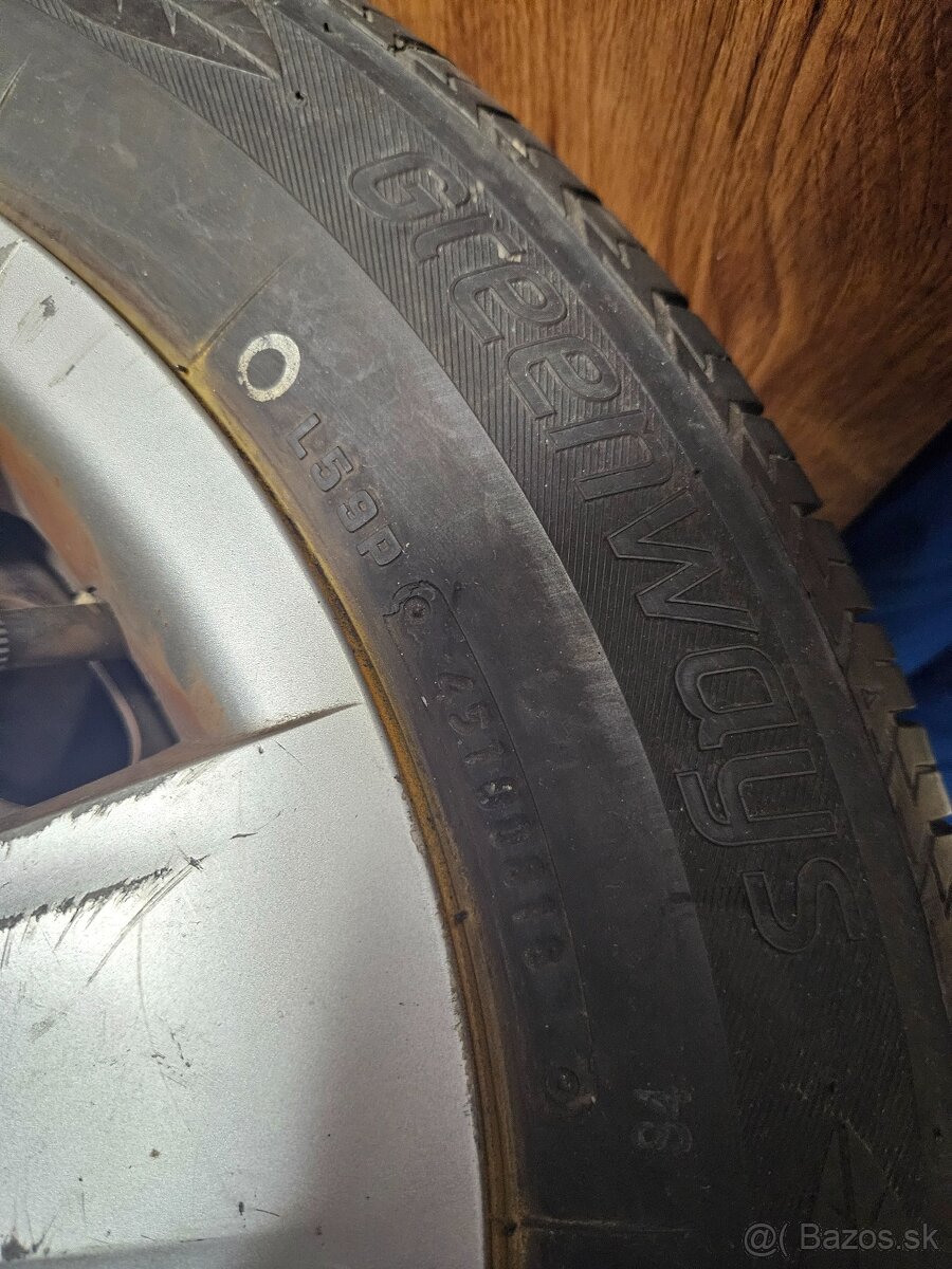 Letné pneumatiky 175/65 R14 na plechových diskoch - 2