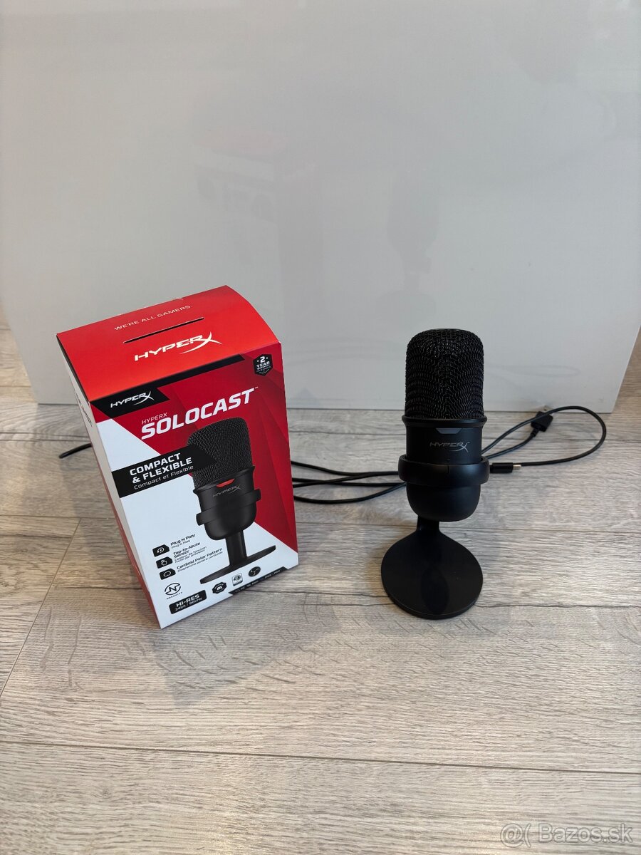 Predám HyperX SoloCast mikrofón - 2