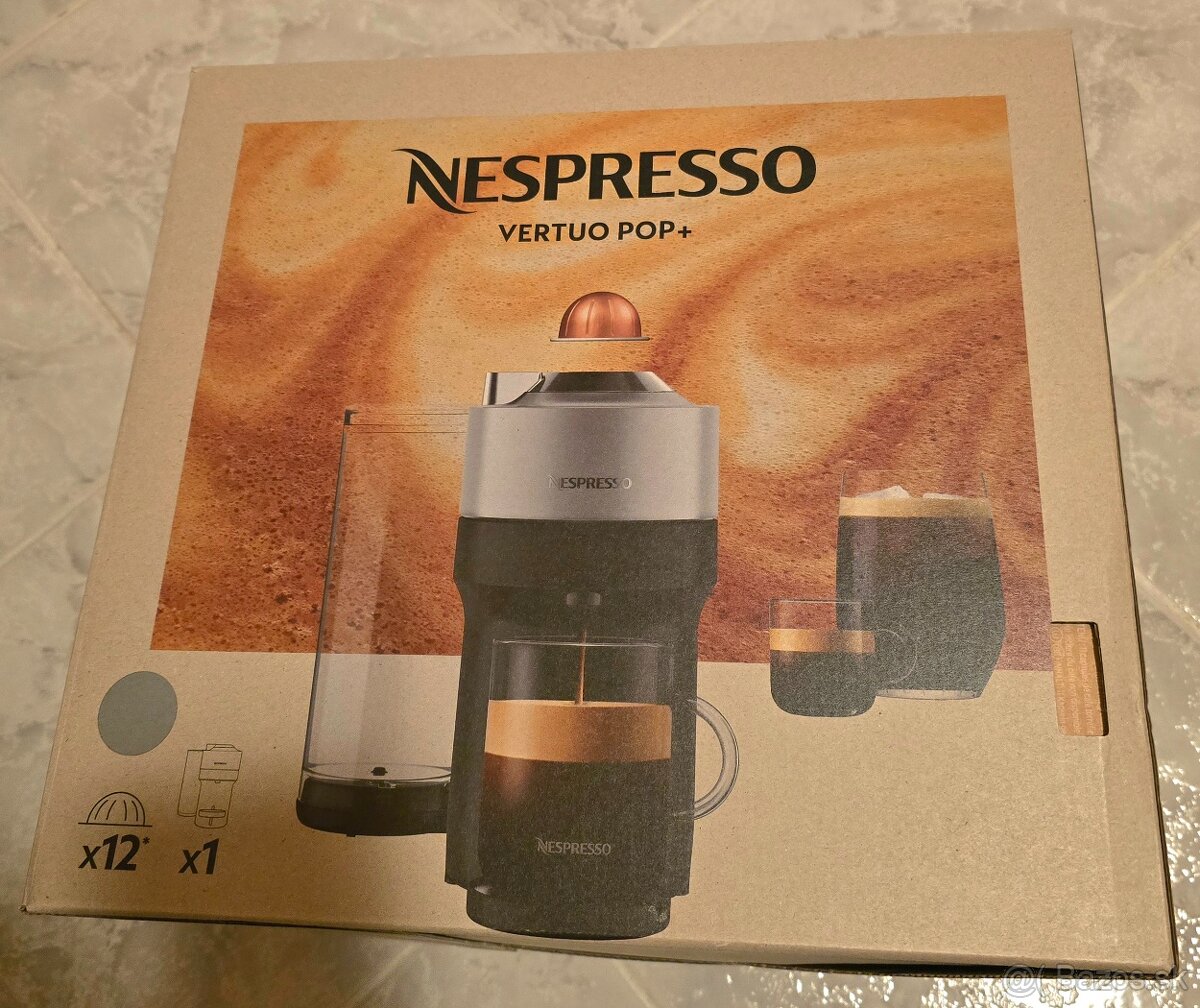 Kávovar NESPRESSO Krups Vertuo Pop+ XN930T10 - 2