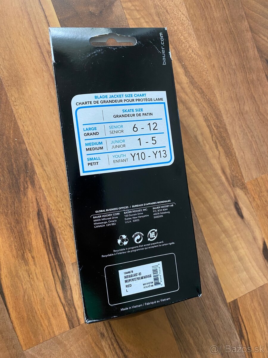 Hokejové chrániče na nože Bauer Veľ. L - 2