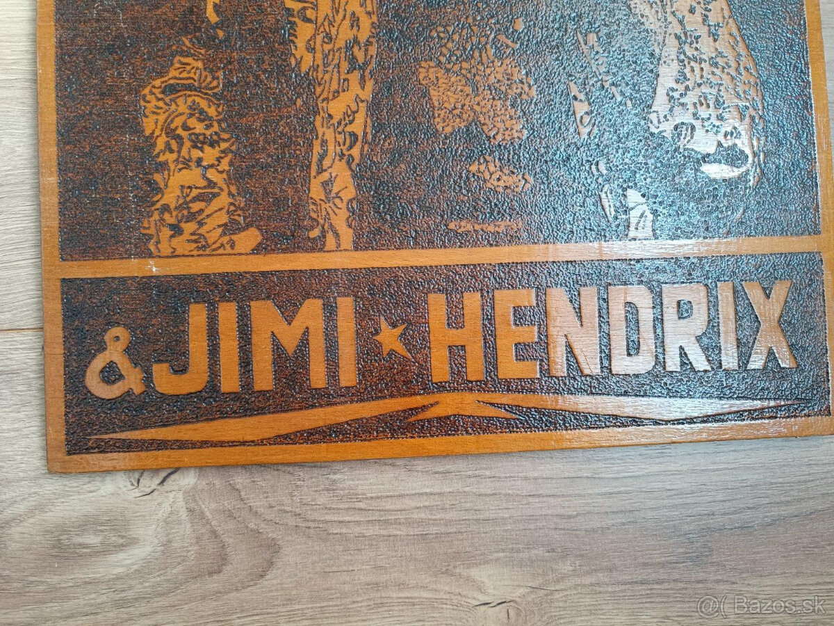 Dreveny obraz Jimi Hendrix - 2