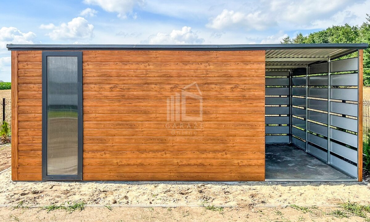 Záhradný domček 3,5x2, antracit - 2