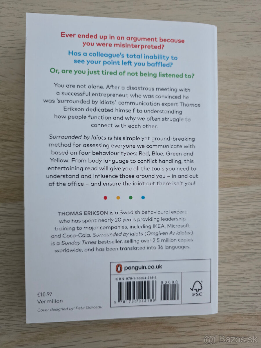 Surrounded by idiots, Thomas Erikson (Penguin 2019) - 2