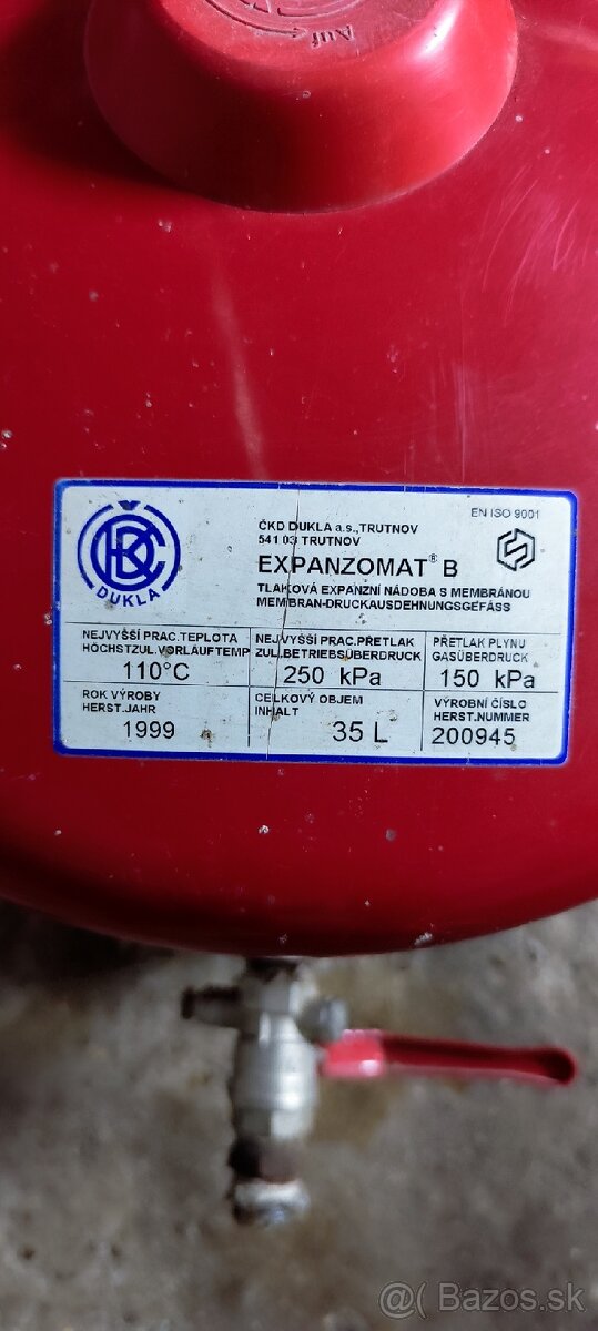 🔧 2× expanznú nádobu – 5 L CHIM + 35 L Expanomat - 2