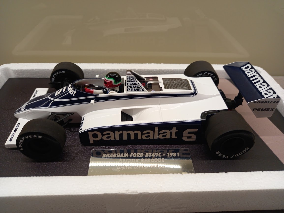 F1 BRABHAM FORD BT49C HECTOR REBAQUE 1981 MINICHAMPS 1:18 - 2