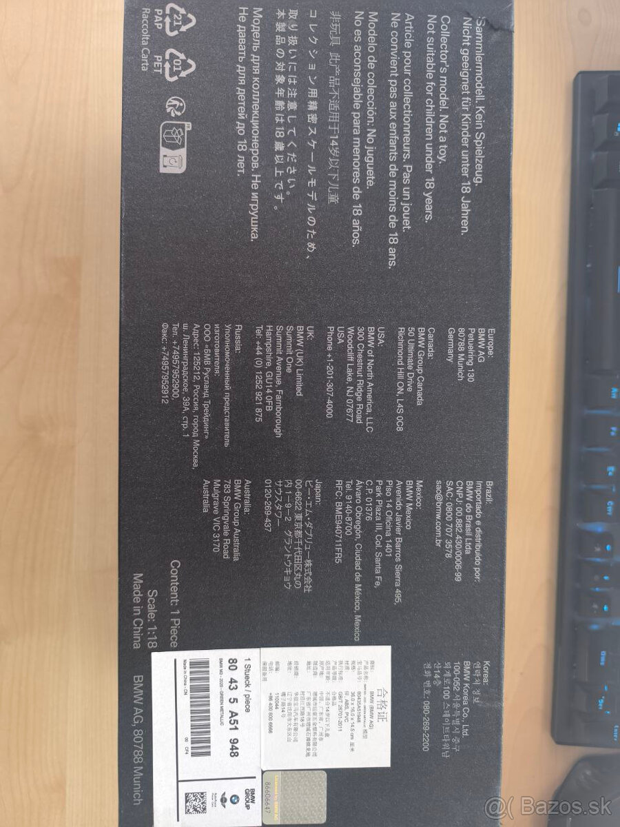 Model 1:18 BMW M3 G80 2020 Originál - 2