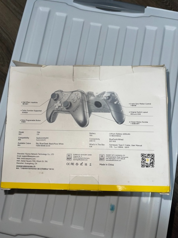 EASYSMX T39 Bluetooth / Wired Game Controller 3D Joystick Ga - 2