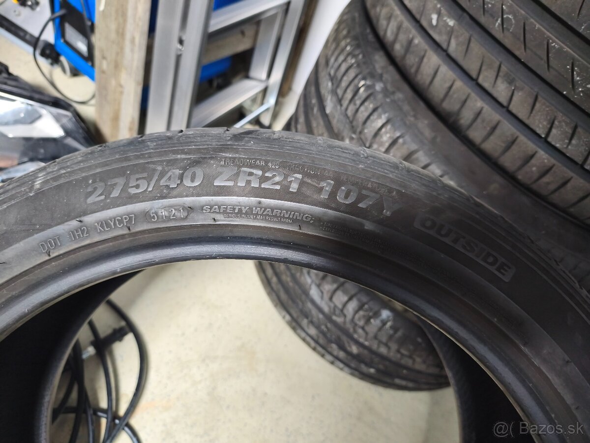 275/40 r21 Kumho ecsta letne - 2