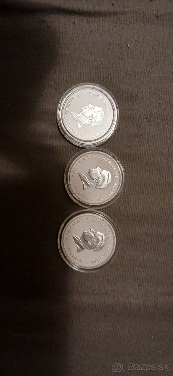 Strieborna investičná minca 1/2 Iz 2025rok hada - 2