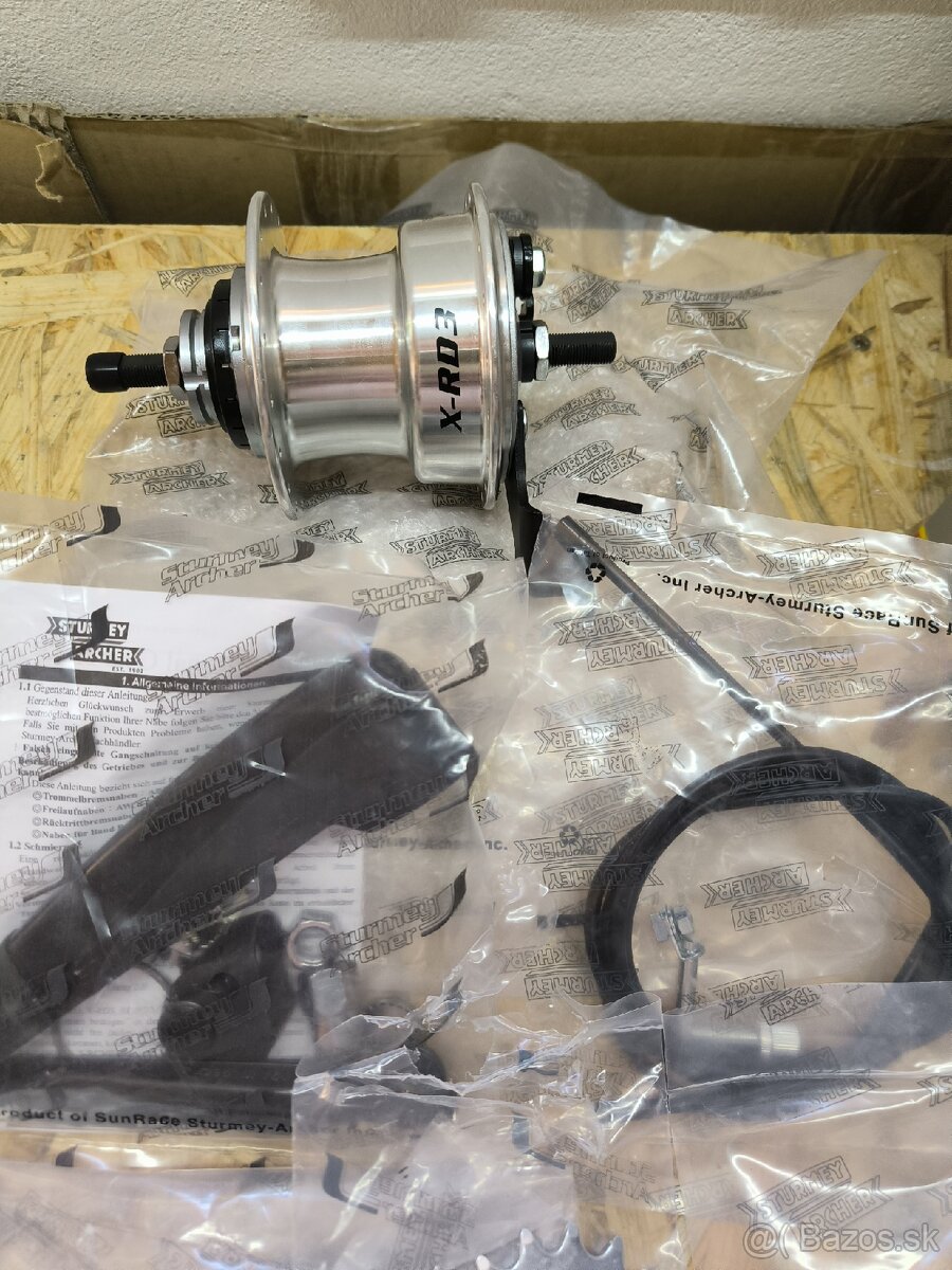 Sturmey archer prehadzovačka, dynamo, bubnová brzda - 2