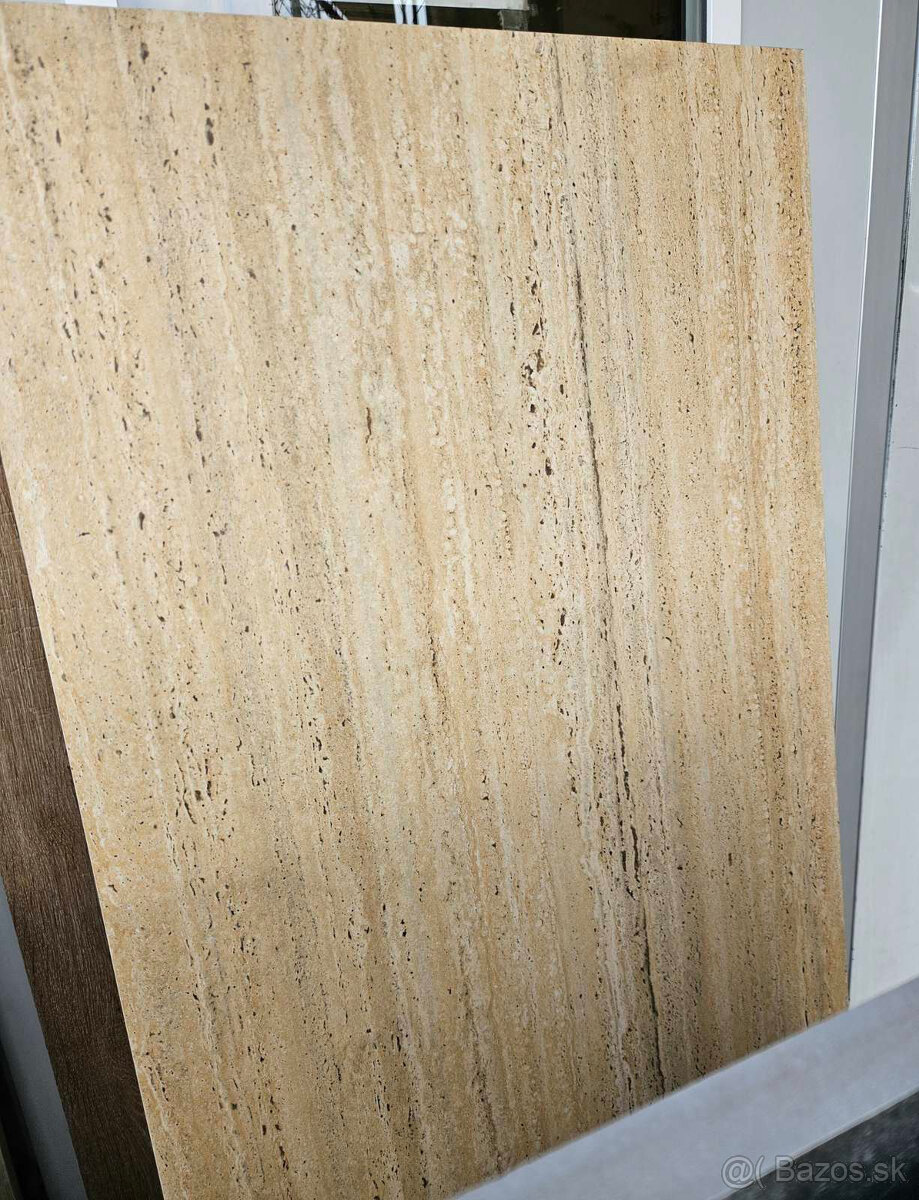 Terasová dlažba gres 2cm, 120x60 Travertín Gold protišmyk - 2