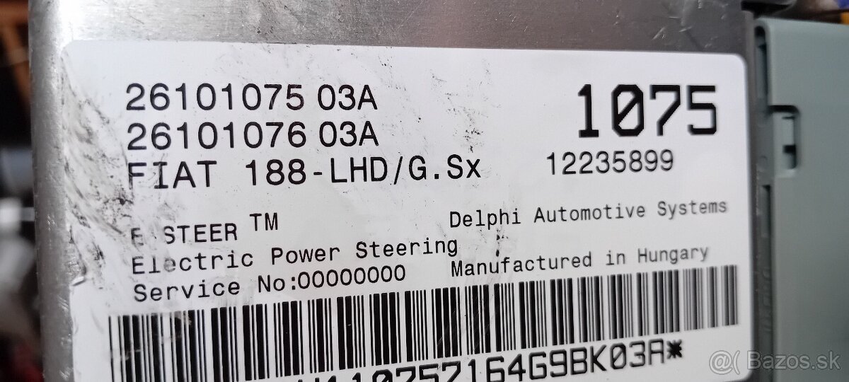 Elektrické servoriadenie na Fiat Punto Model 188 1075 - 2
