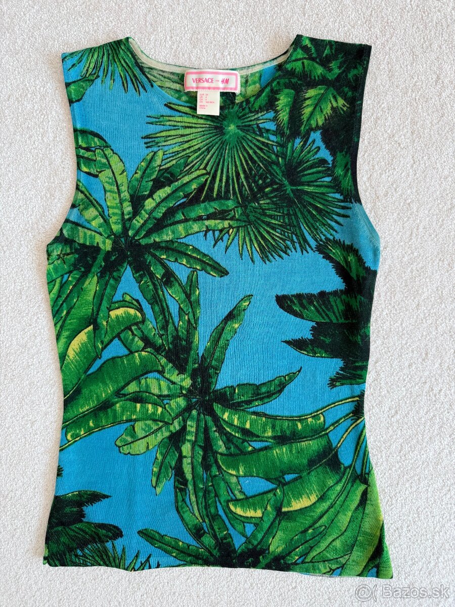 Kašmírový top - Versace x HM - 2