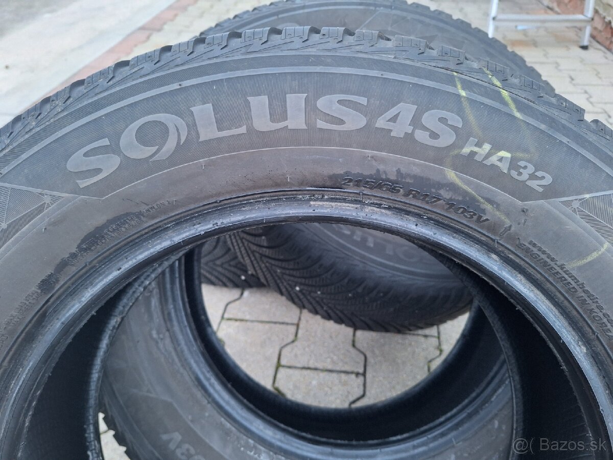 215/65 R 17 103V KUMHO SOLUS (celoročne) 10€ - 1ks. - 2