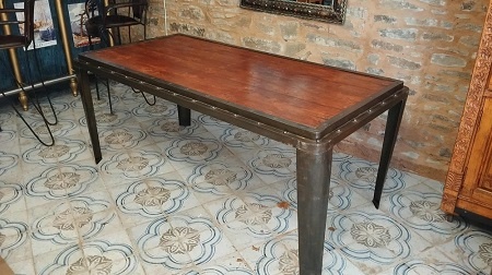 - 50% Jedálenský stôl z masívneho tíkového dreva z Indonézie - 2