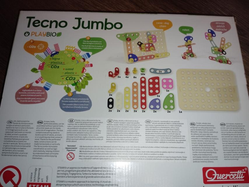 Stavebnica hra Quercetti Tecno Jumbo Playbio - 2