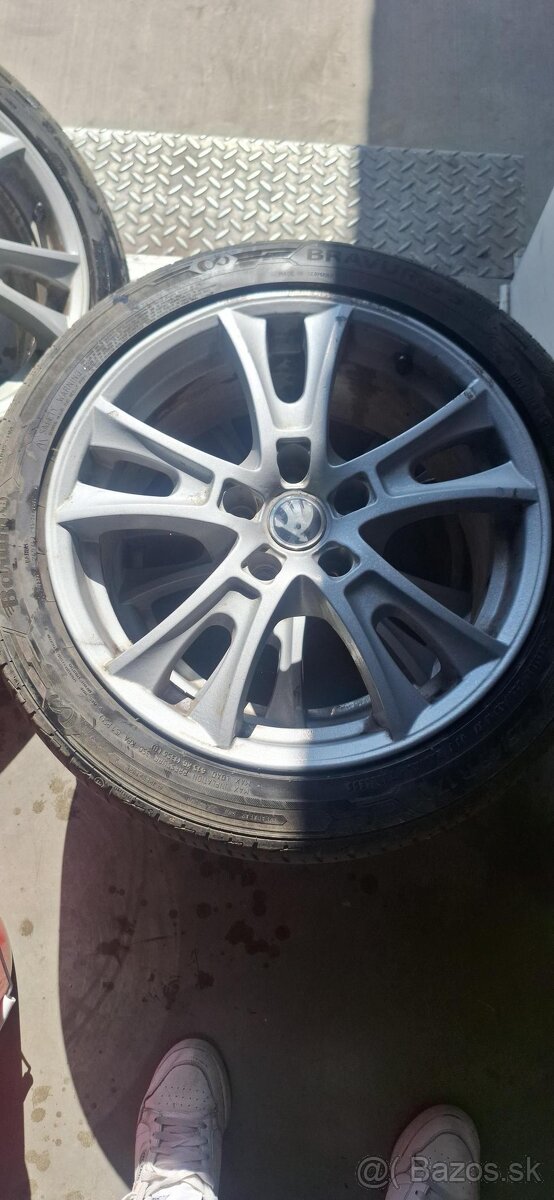 elektrony r17 5x112 + letne gumy - 2