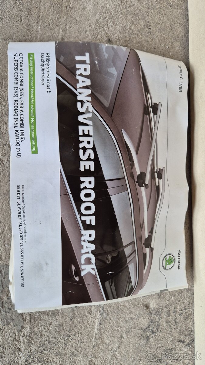 Strešný nosič škoda - 2