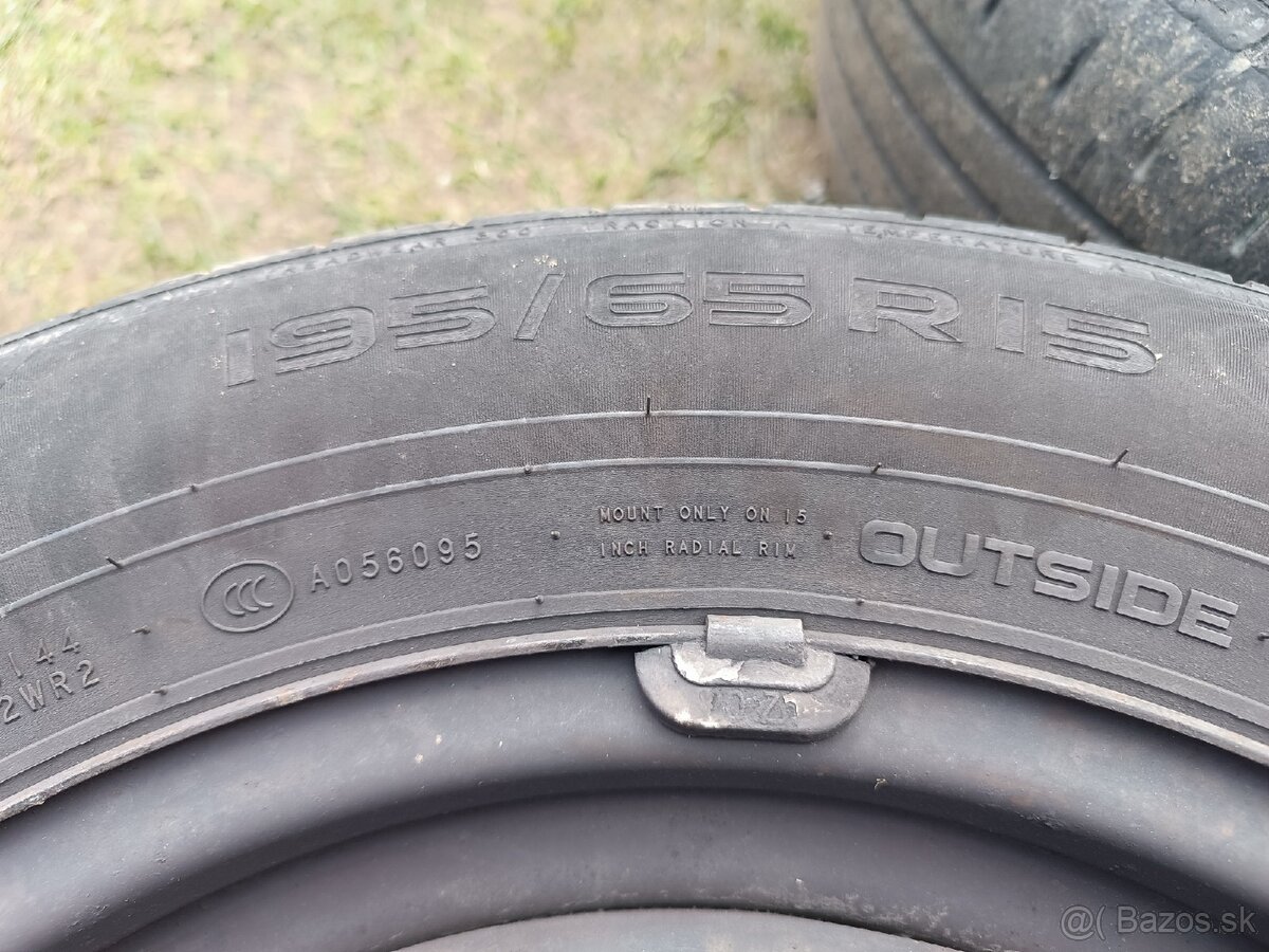 Pneumatiky na plechových diskoch - 2