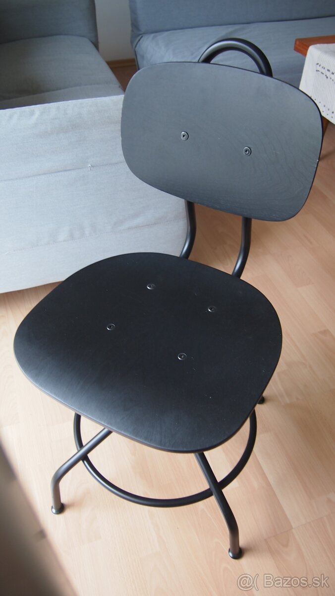 OTOčNá STOLIčKA, čIERNA - KULLABERG, IKEA - 2