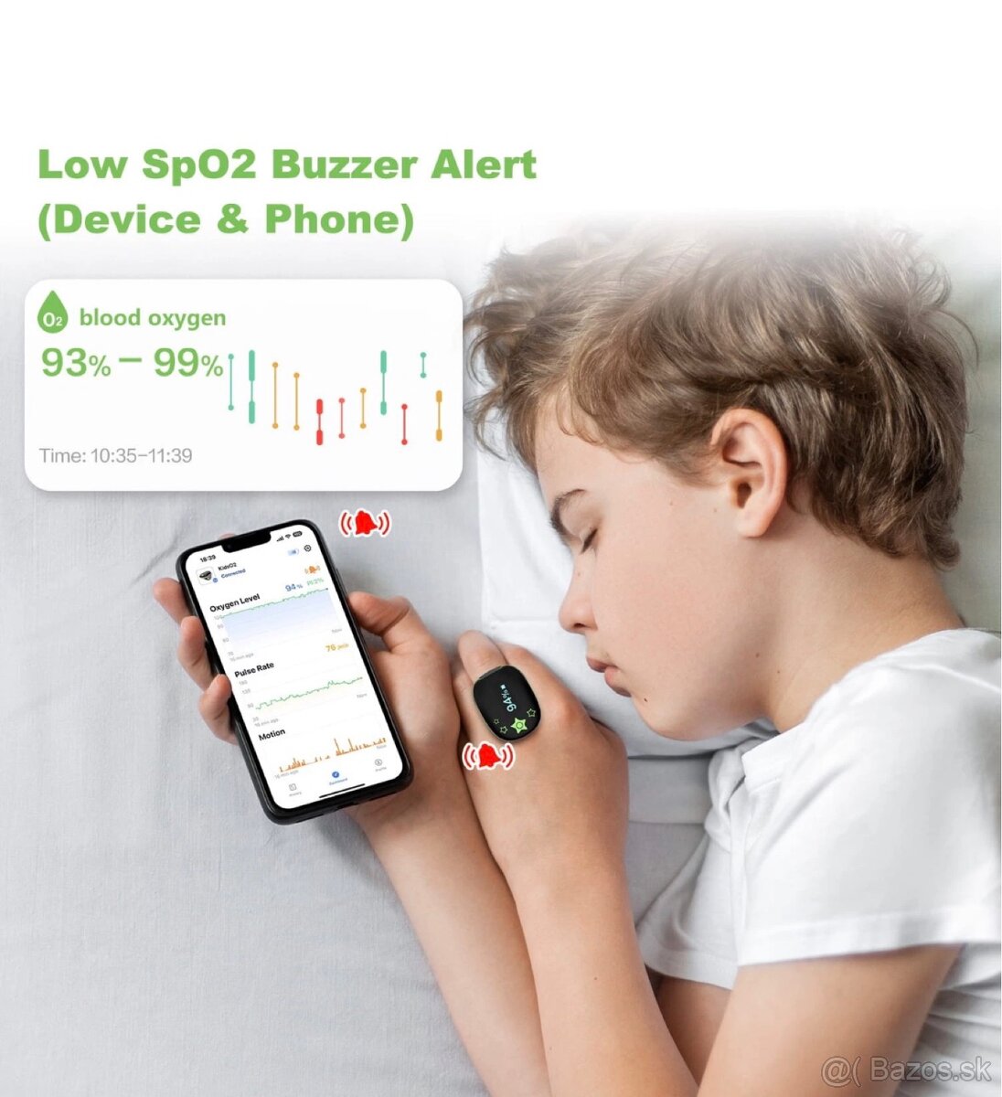 Detský pulzný oxymeter Wellue KidsO2 Bluetooth ⭐ - 2