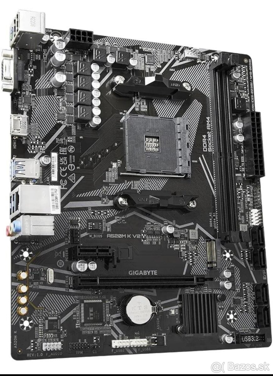 Predám GIGABYTE A520M K V2 základnú dosku - 2
