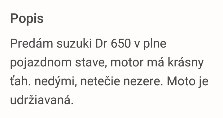 Suzuki dr 650 a