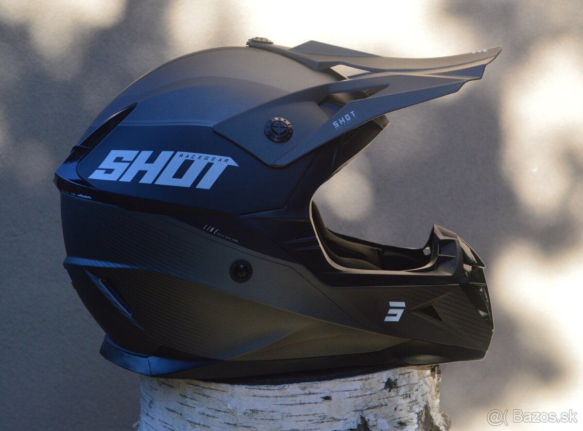 Okuliare prilba homologovaná 06 čierna sivá shot - 2