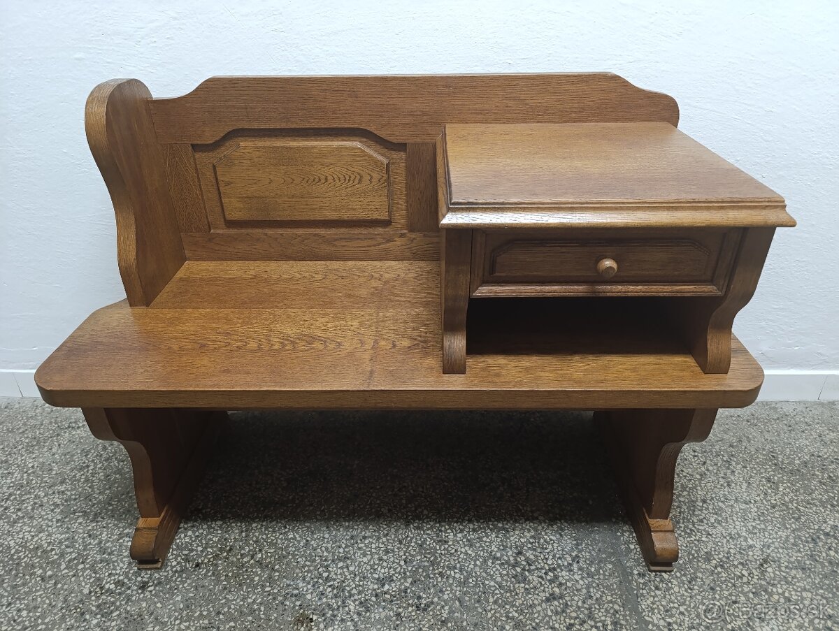 Rustikální botník / lavice, nábytek z masívu - 2