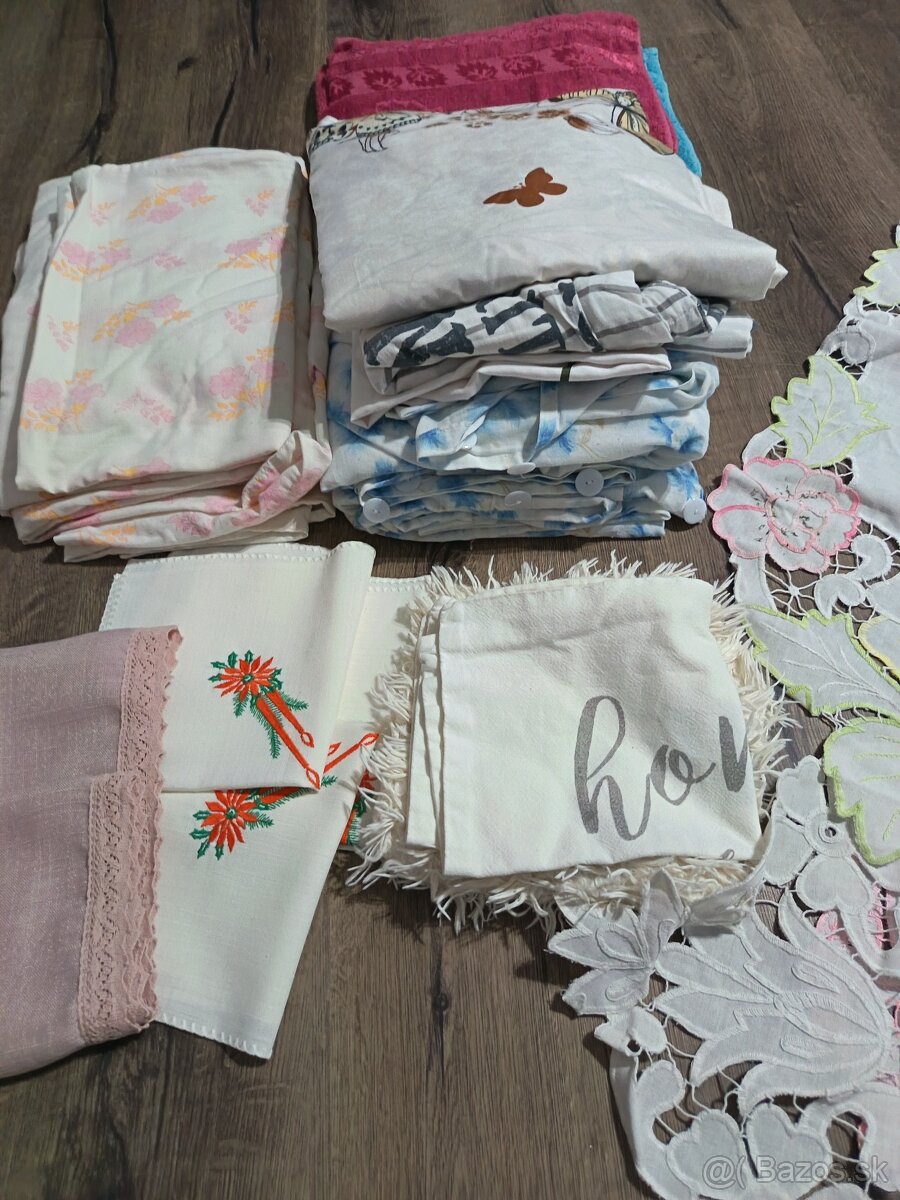Posteľné obliečky, obrusy, osušky, obliečky na vankúše - 2